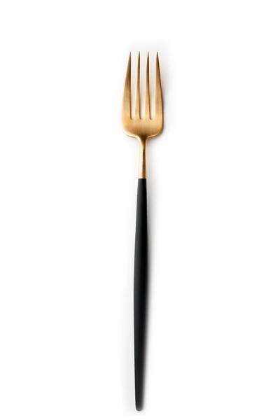 Goa Serving Fork - Brushed Gold and Black Handle