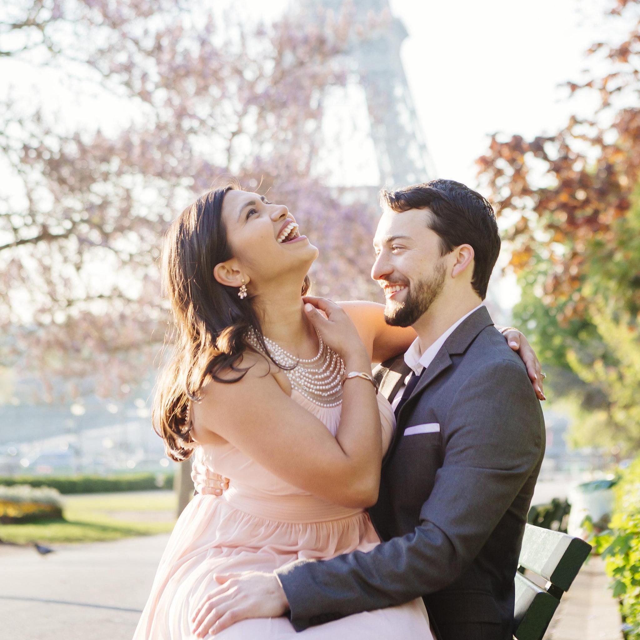 Thomas surprised me with a trip to Paris where we took this engagement photo!