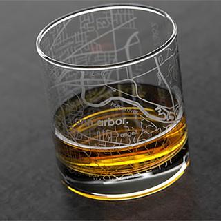 College Town Rocks Glass, Set of 2