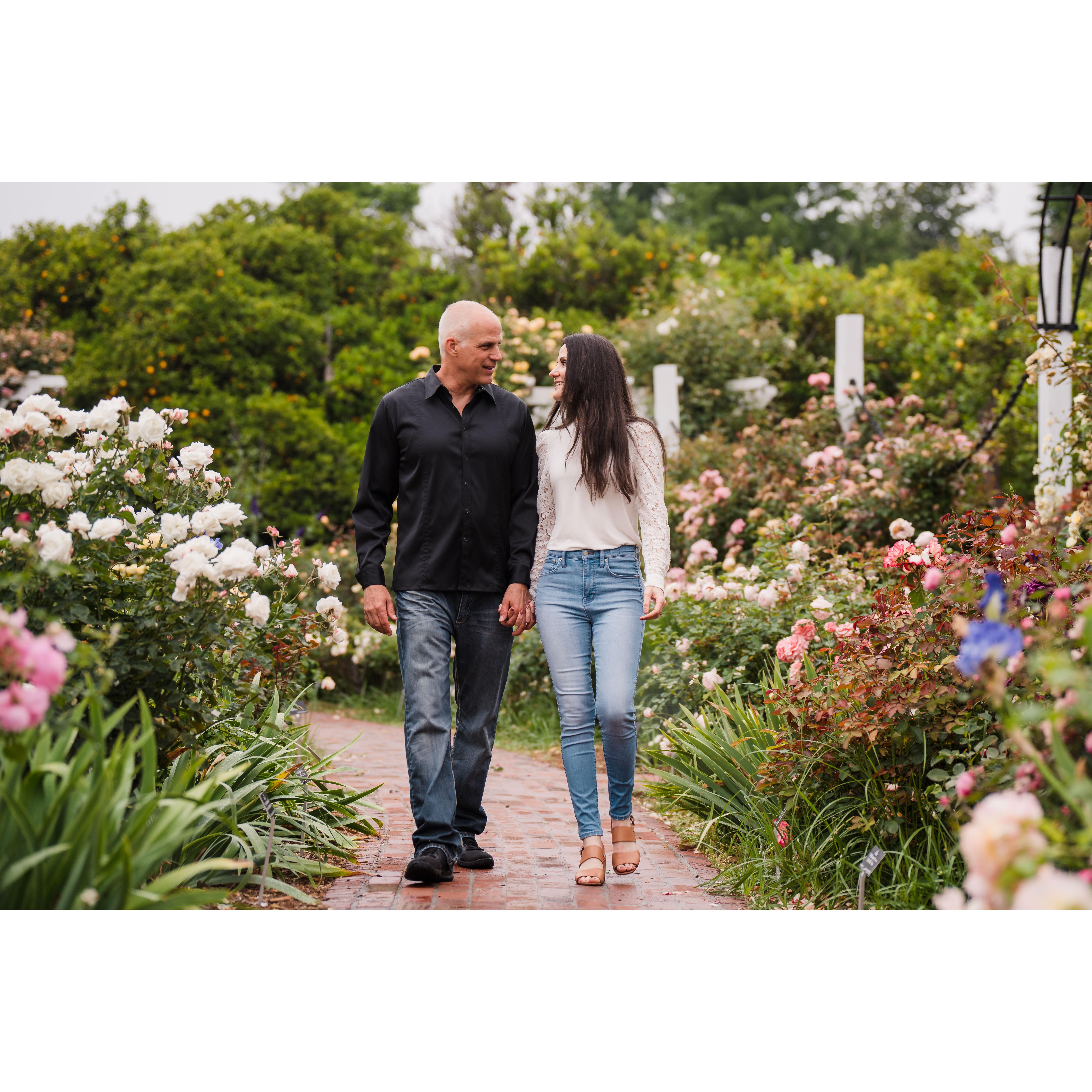 June 2023 engagement photo shoot at LA Arboretum & Botanical Garden