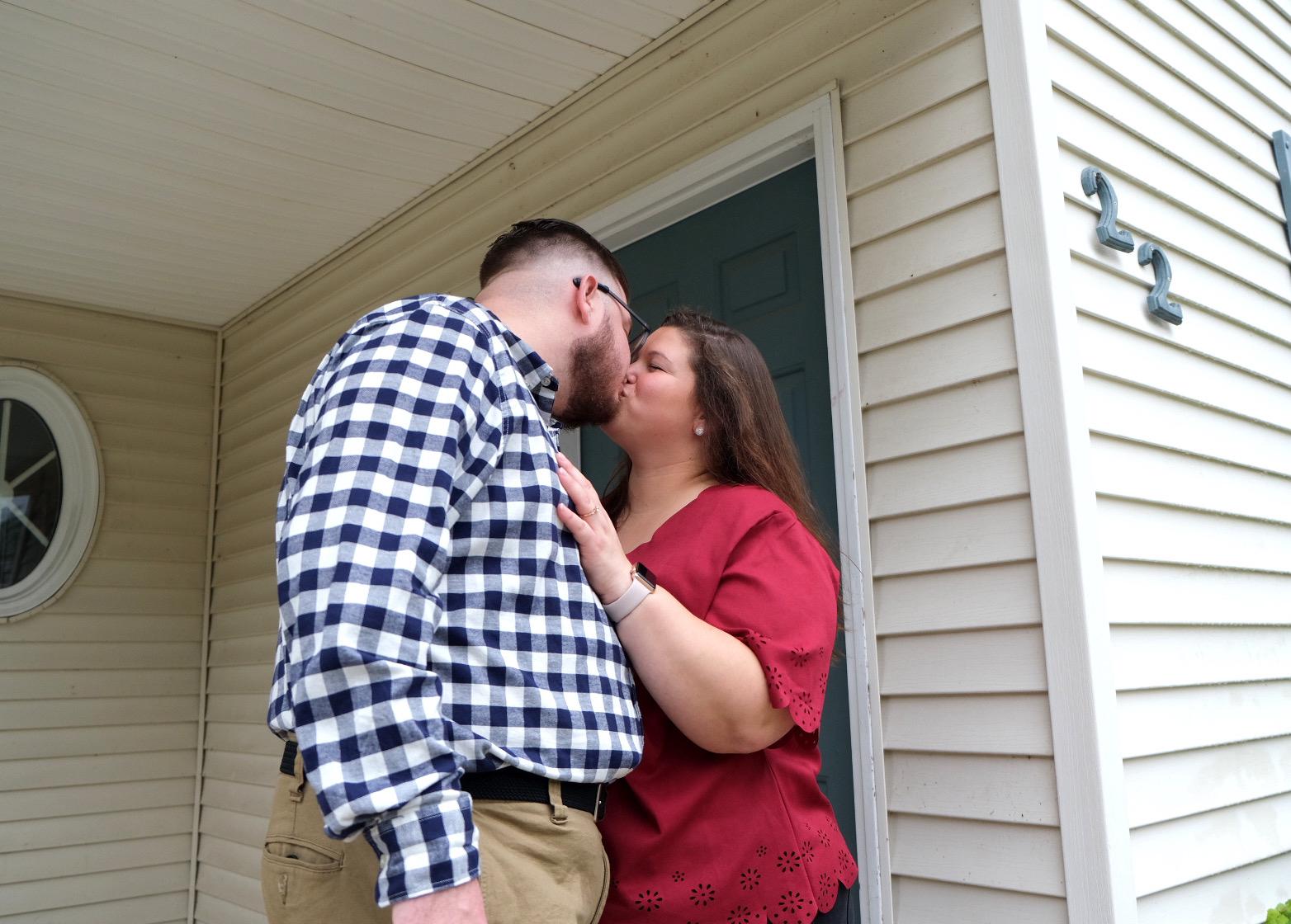 The day we settled on our house, and got engaged