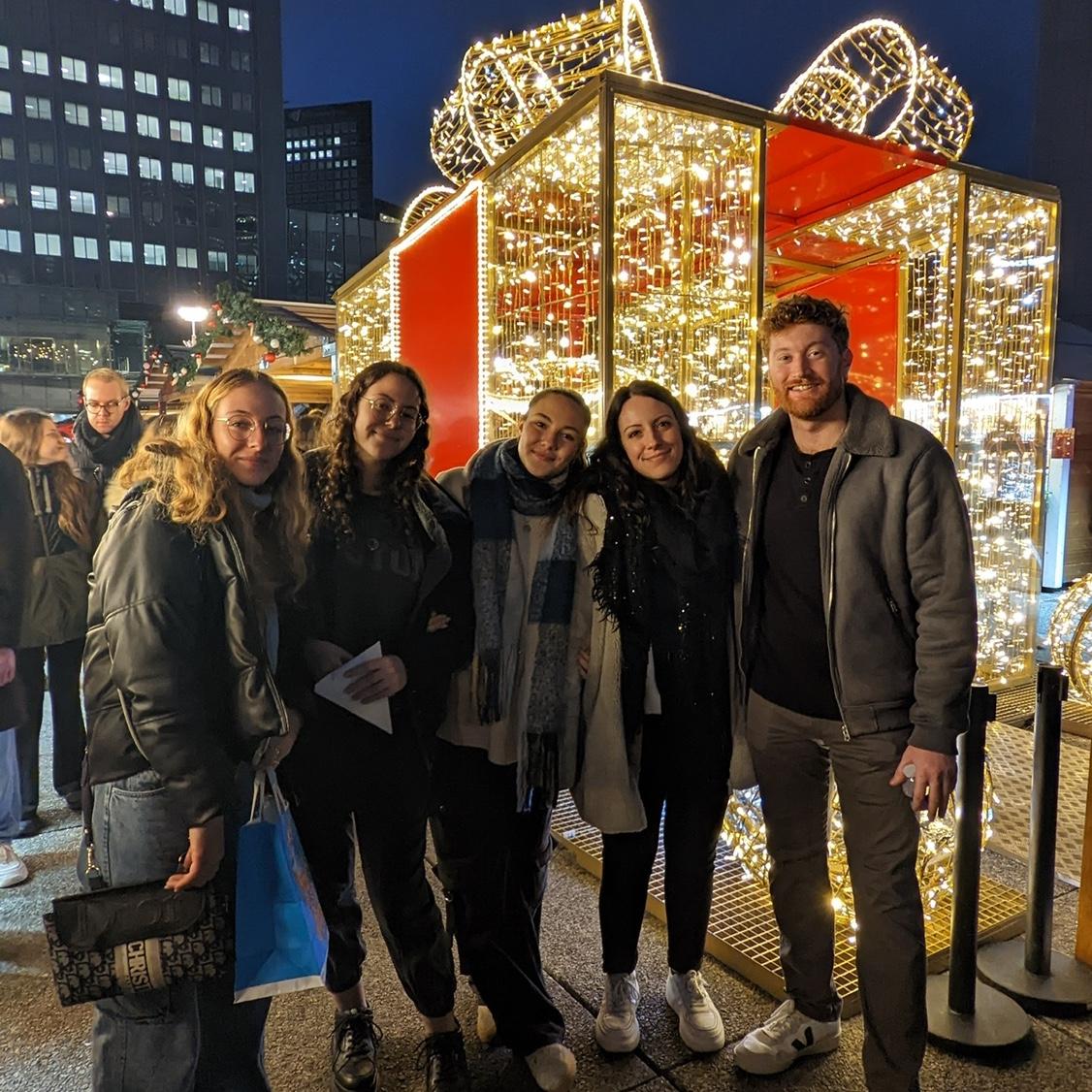 After a month of dating, Doug went to France and met all of Audelia's family. They went to their first Christmas market in La Defense and tried way too much chocolate!