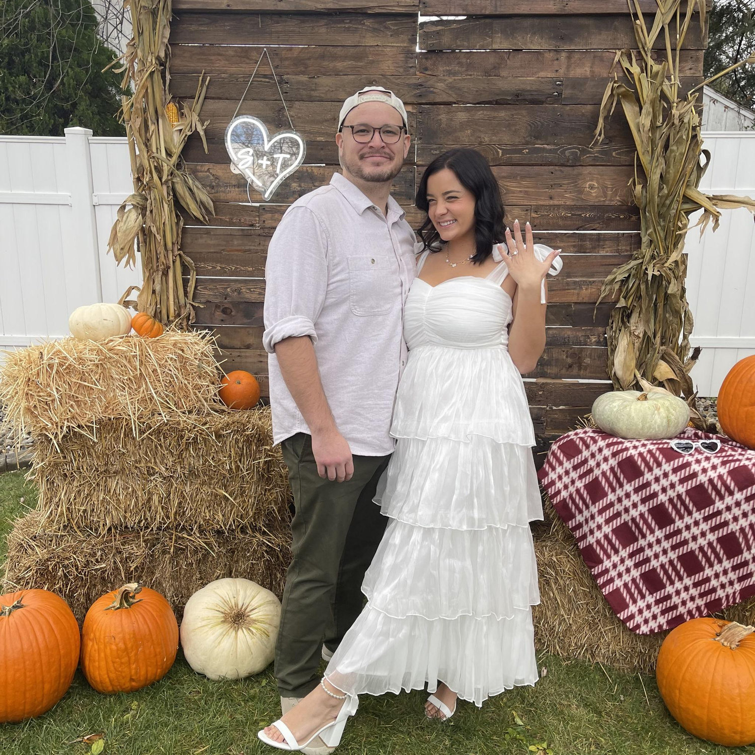Our engagement party! We were so thankful for my sister & brother in law to host a perfect fall day celebrating this big milestone with some of our favorite people!