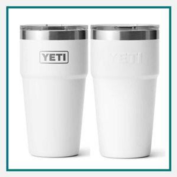 YETI Rambler 20-Oz. Stackable Tumbler with MagSlider Lid - White