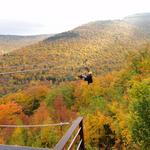 Ziplining through the Catskills