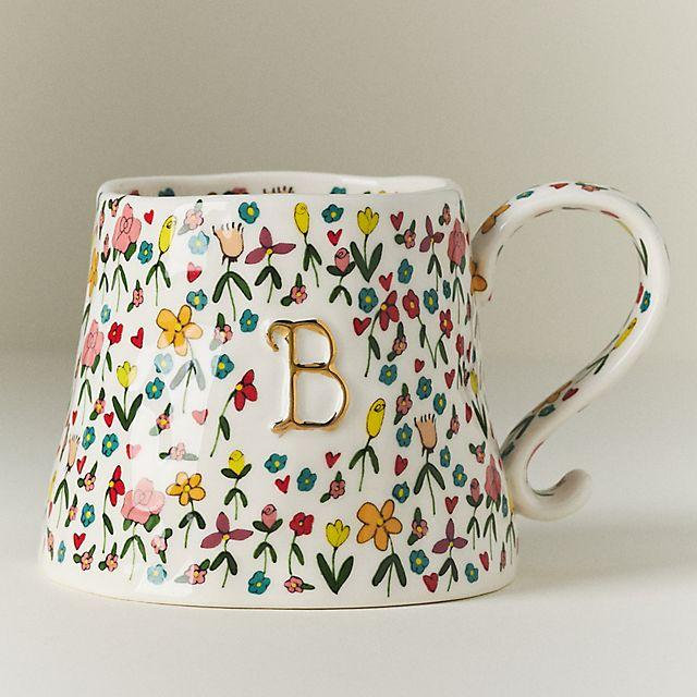 The Mud Fairy Stoneware Monogram Mug