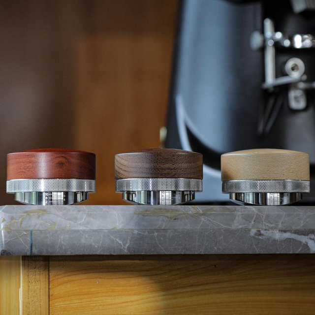 Espresso Distribution Tool – Wooden Coffee Distributor & Adjustable Leveler Gift For Coffee Lovers