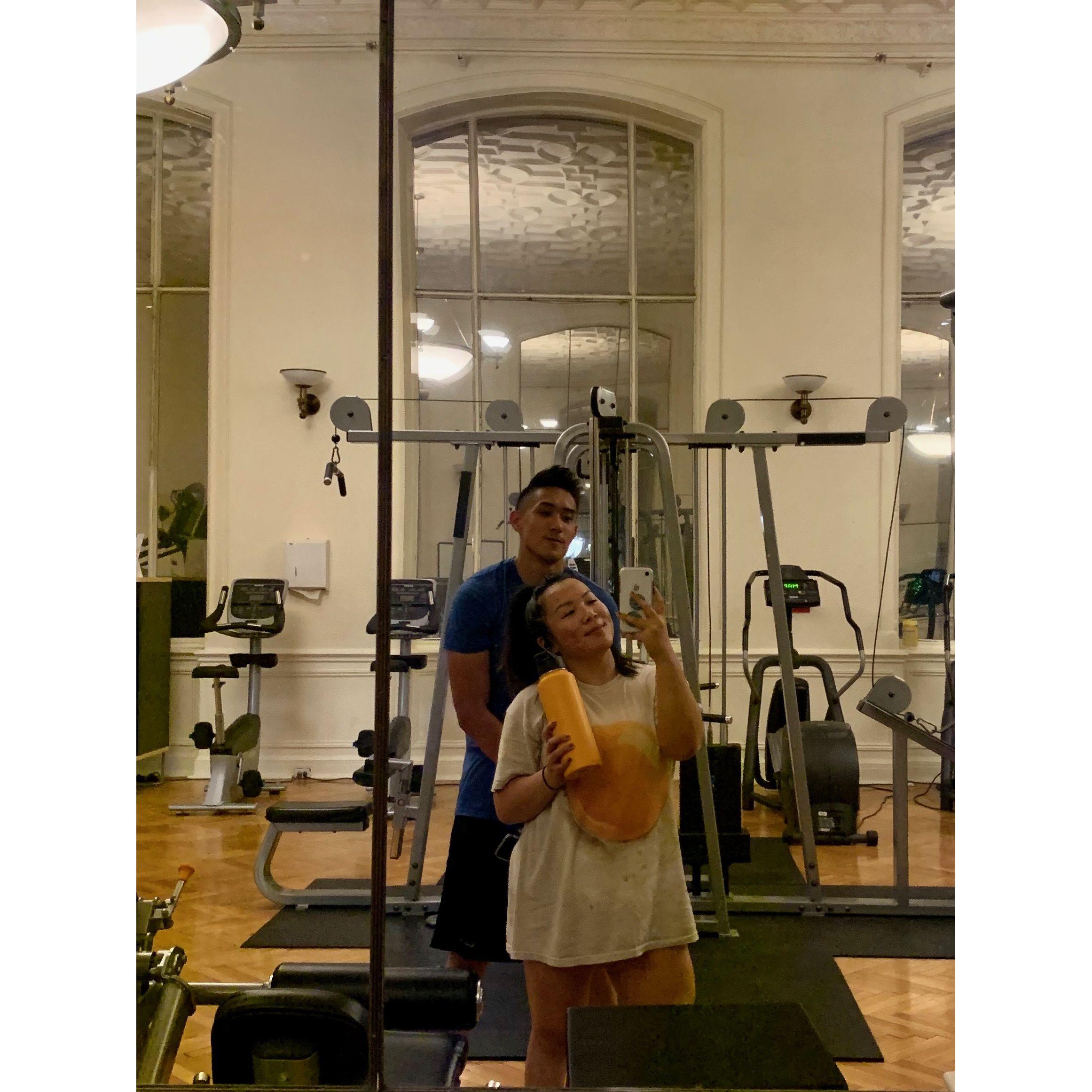 Back when we had a semi-private gym in the Tenderloin, SF