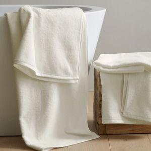 Turkish Ribbed Quick Dry Bath Towel (Set of 2) - Ivory