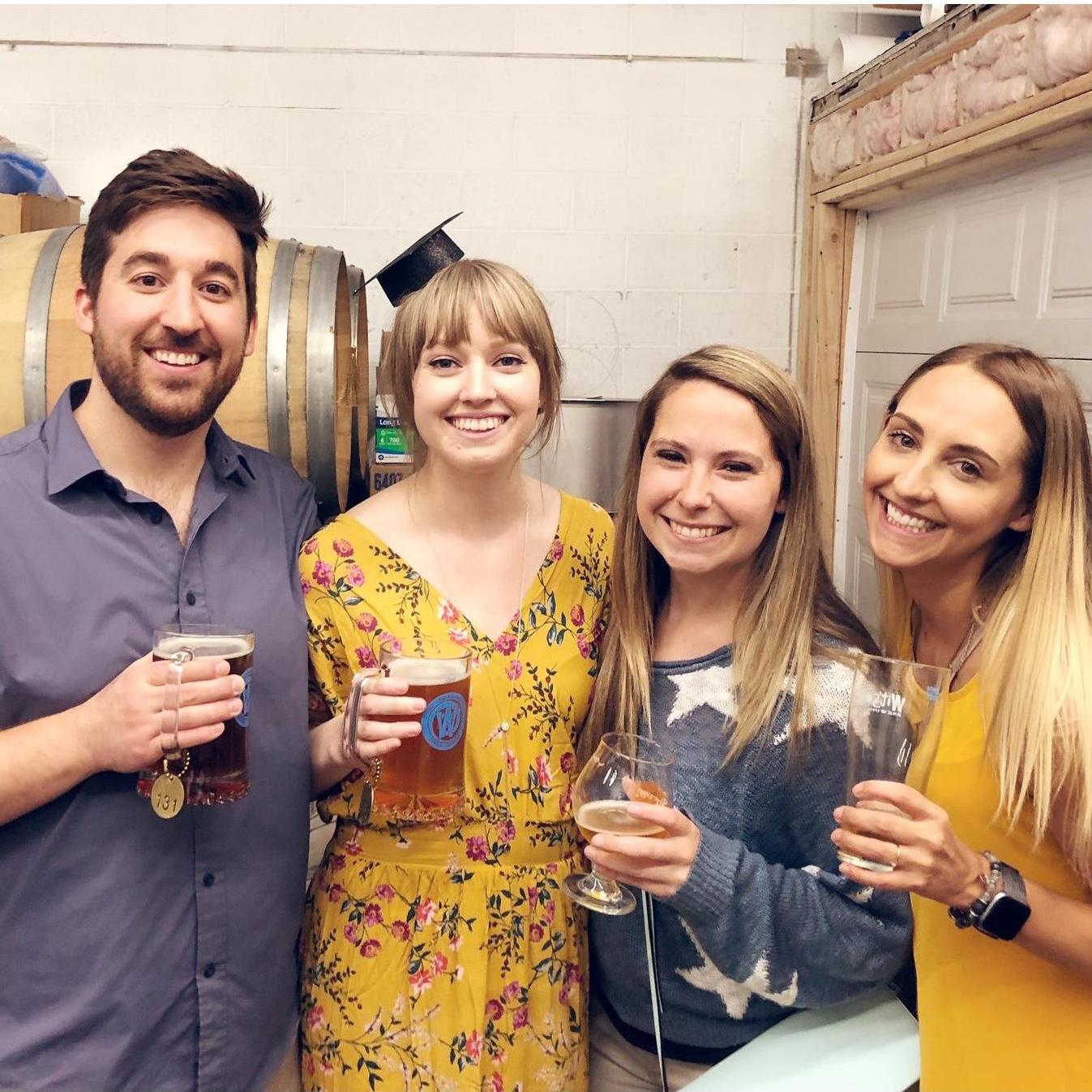 Graduation party at Strange Craft.