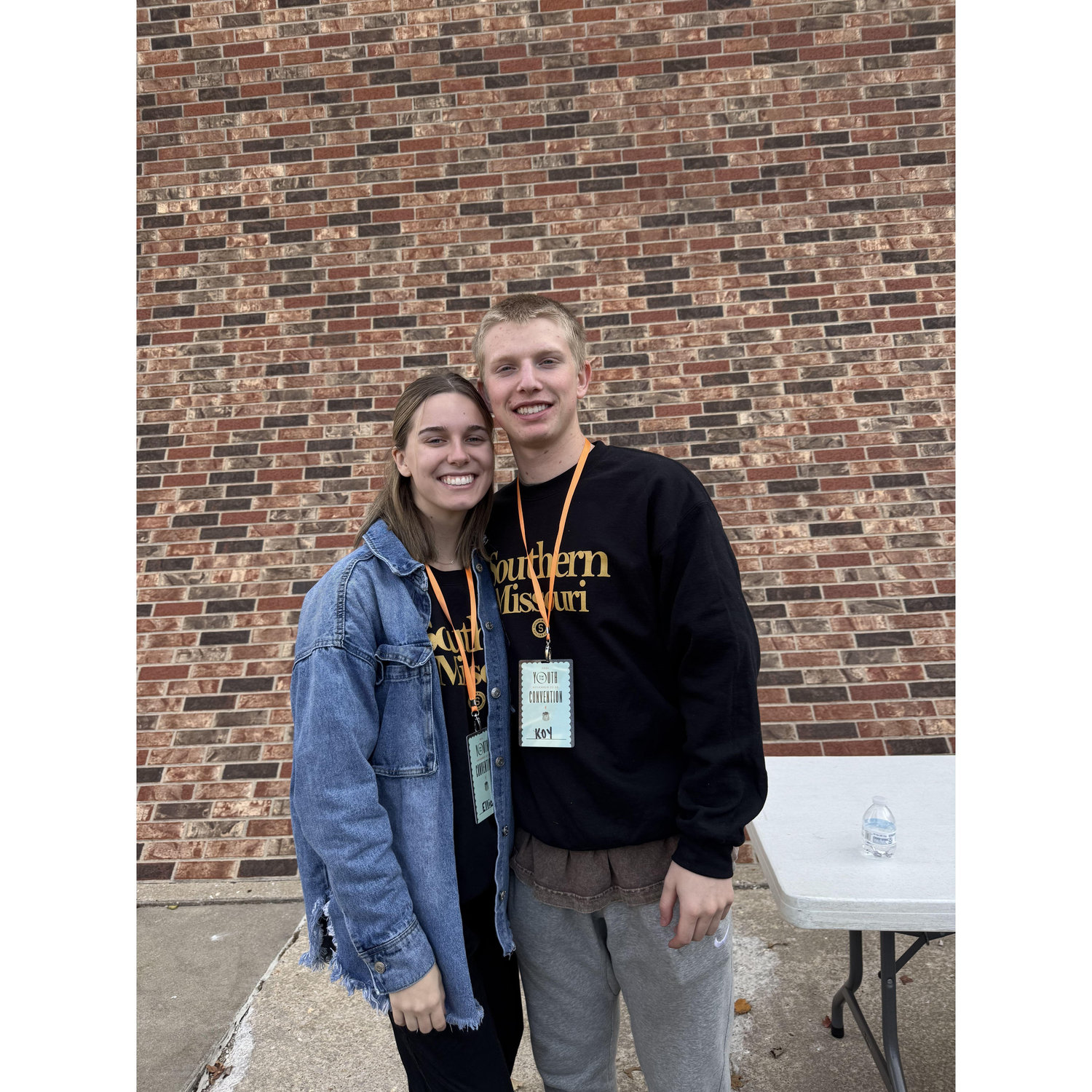 Volunteering at a youth convention.