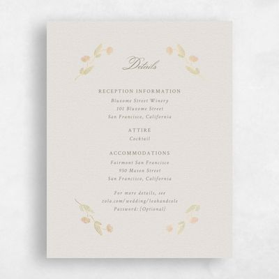 Dusty Pink Wedding Enclosure - Isolde Foil