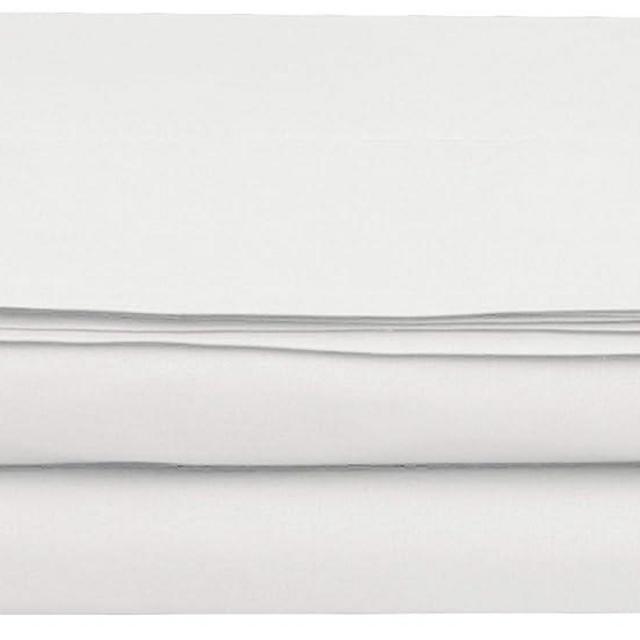 Elegant Comfort Premium Hotel Quality 1-Piece Flat Sheet, Luxury and Softest 1500 Premium Hotel Quality Microfiber Bedding Flat Sheet, Wrinkle-Free, Stain-Resistant, California King, White