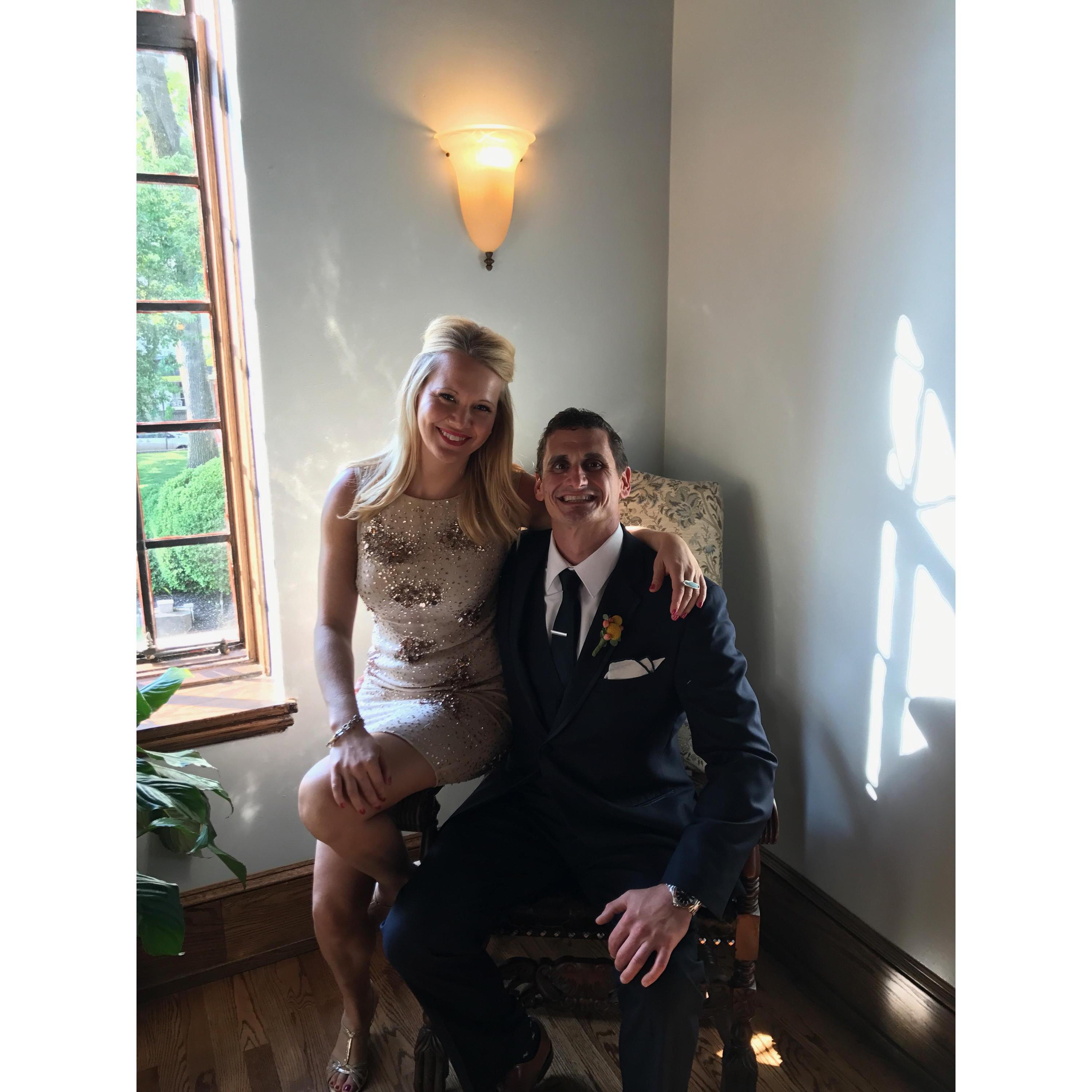 Photo taken at Derek's close friend (and groomsman) Brandon and his lovely wife Sheri's wedding in New Jersey