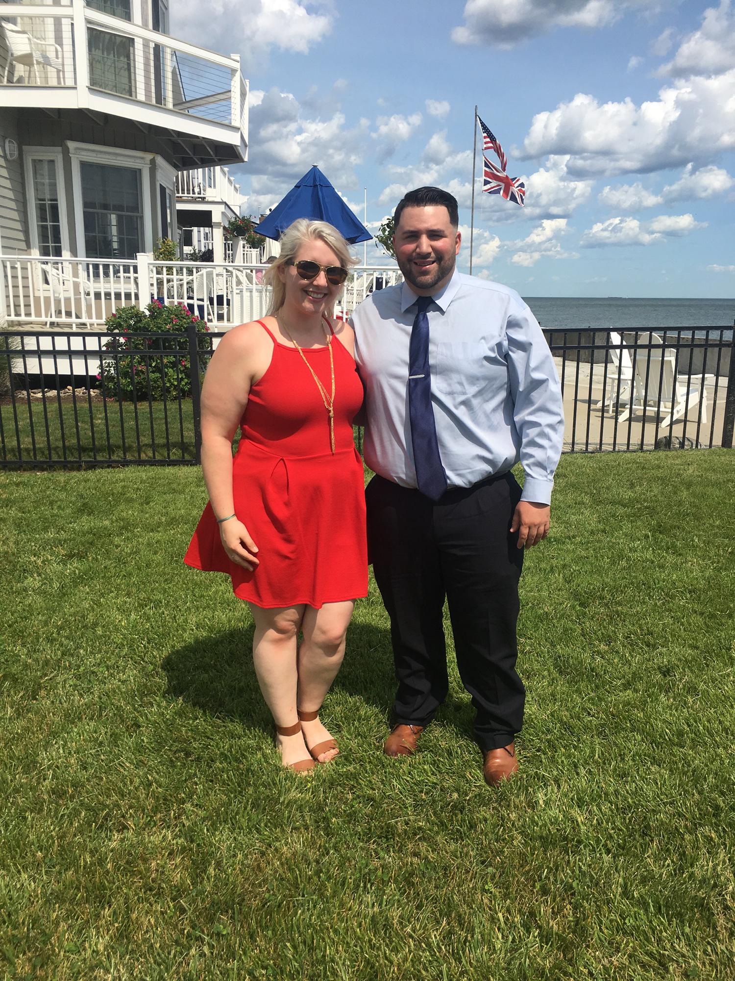 Dressing Fancy for Jess and Vanessa's June 2019 wedding…turns out we’d live in this neighborhood one year later!