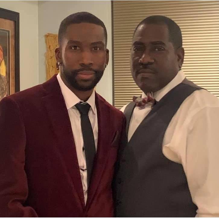 On one of our nights out on the town.