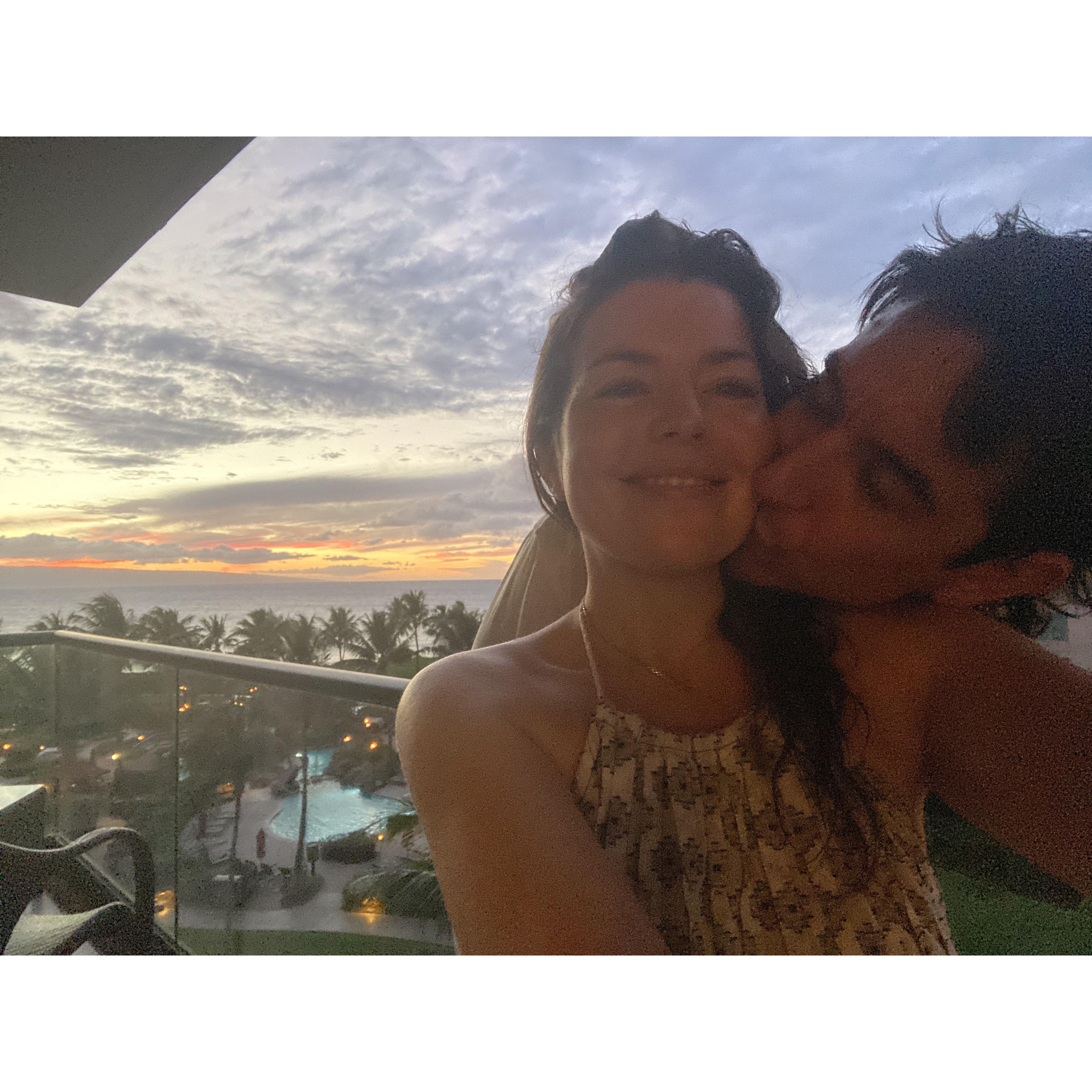 Alex and Jason in Hawaii, 2022.