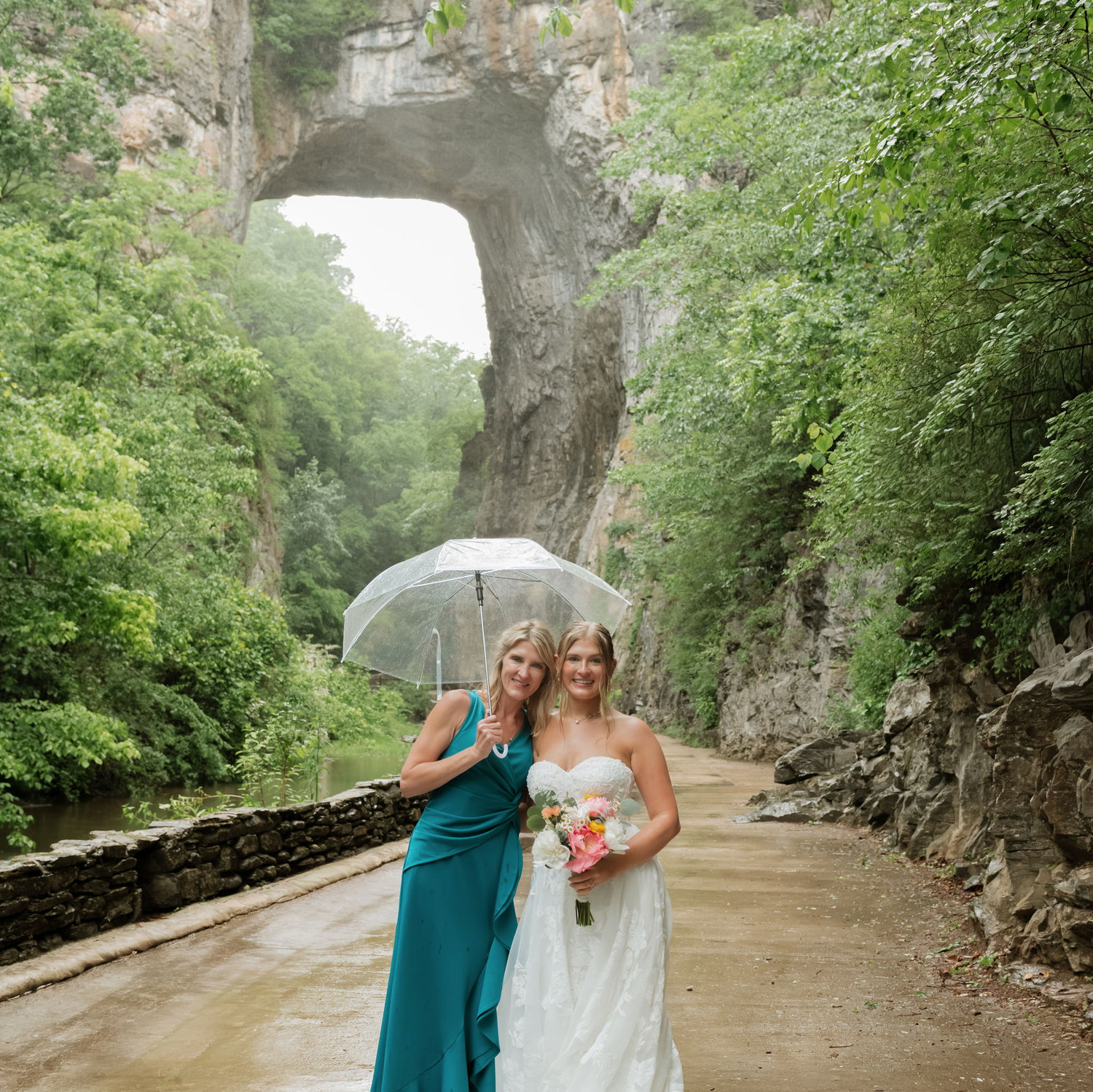 The bride and her mom