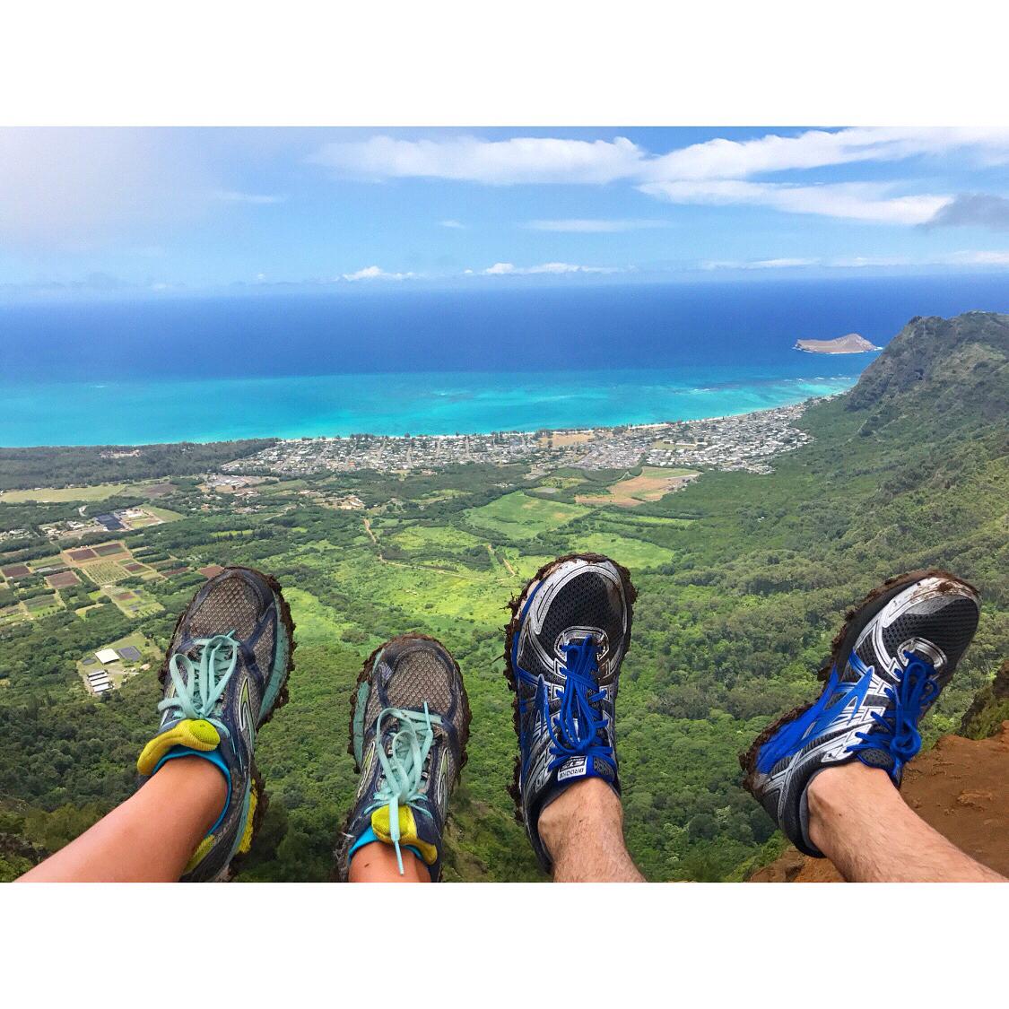 Hiked to the top of the Kuliouou trail To see a 360 view of the windward side in Honolulu, Oahu.
