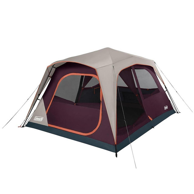 Coleman Skylodge Instant Tent, 4/6/8 Person Tent Sets Up in About 1 Minute, Weatherproof Tent with Pre-Attached Poles & Carry Bag, Made of PFAS-Free Materials