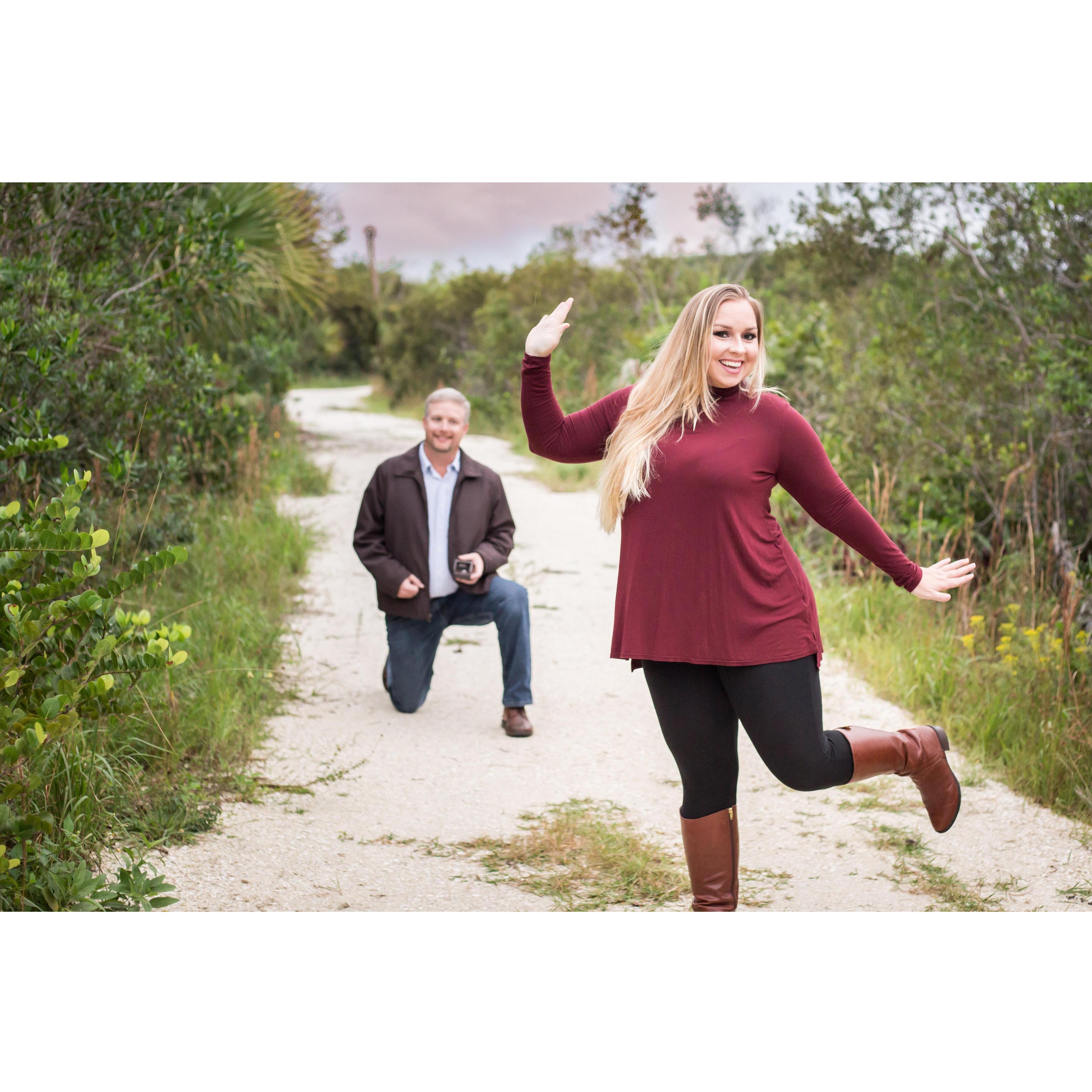 The day I said "Yes" His surprise proposal!