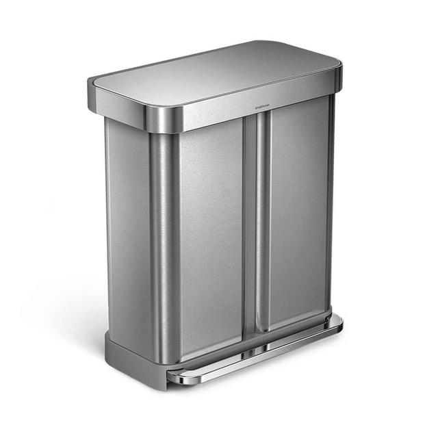 dual compartment rectangular step can
