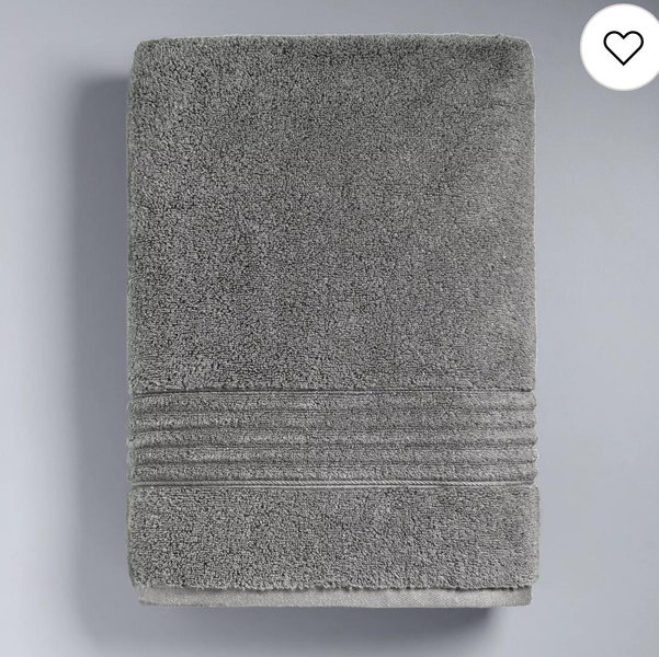 Simply Vera Vera Wang Signature - Charcoal, BATH SHEET