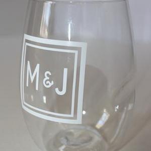 Personalized Shatterproof Stemless Wine Drinkware, Set of 4