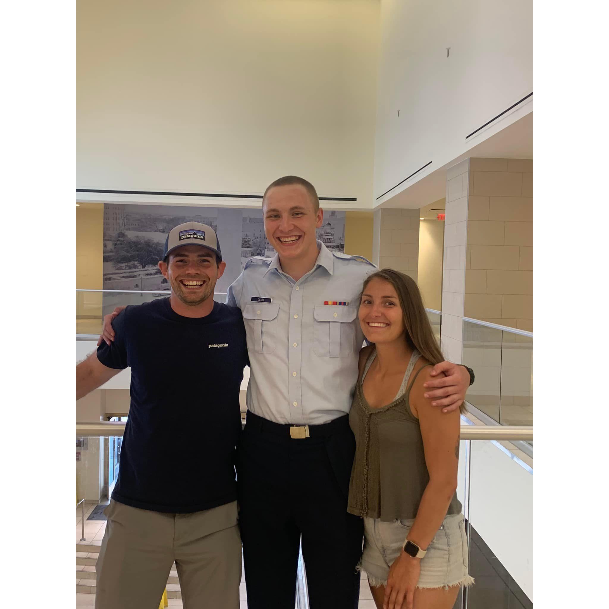 Celebrating Jackson's brother, Logan, as he graduated from Air Force basic training - June 2022