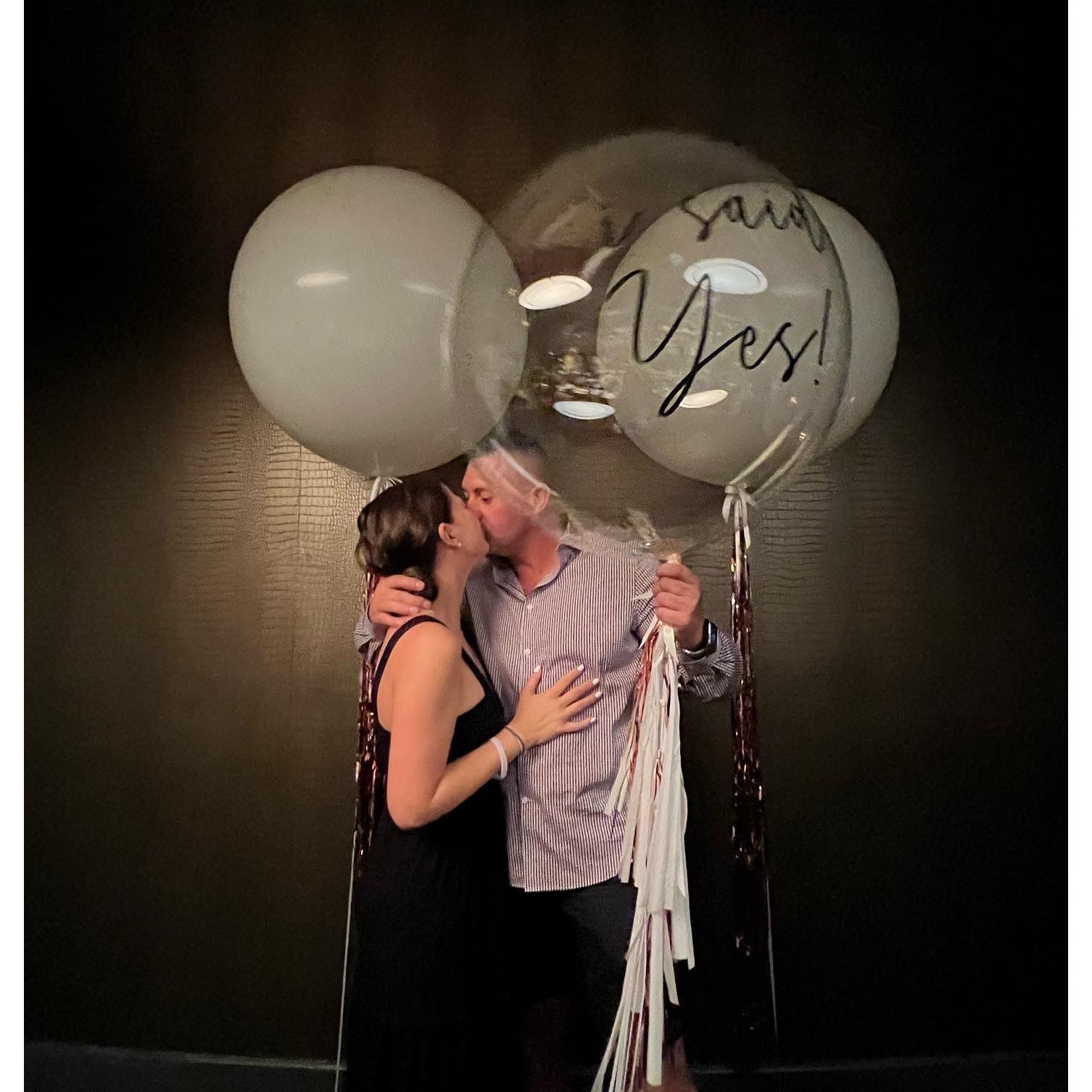 The night we got engaged !!