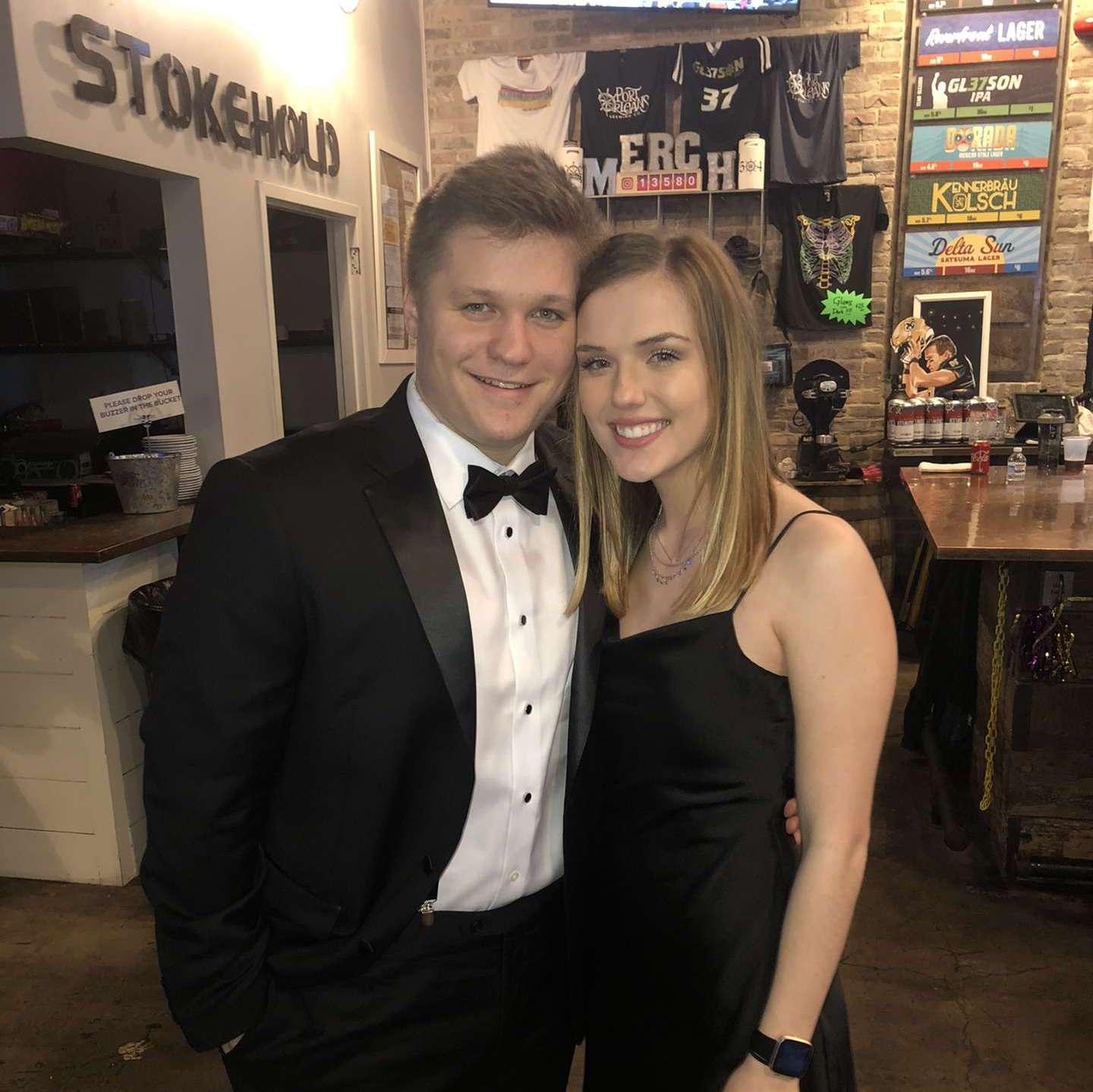 First time we attended a college formal. Mom & Dad were freaking out (of course!)!