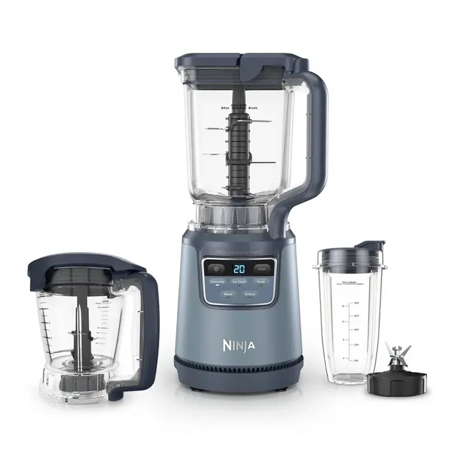 Ninja BlendPro Kitchen System 1200W Blender and Food Processor with To-Go Cup Gray BO401