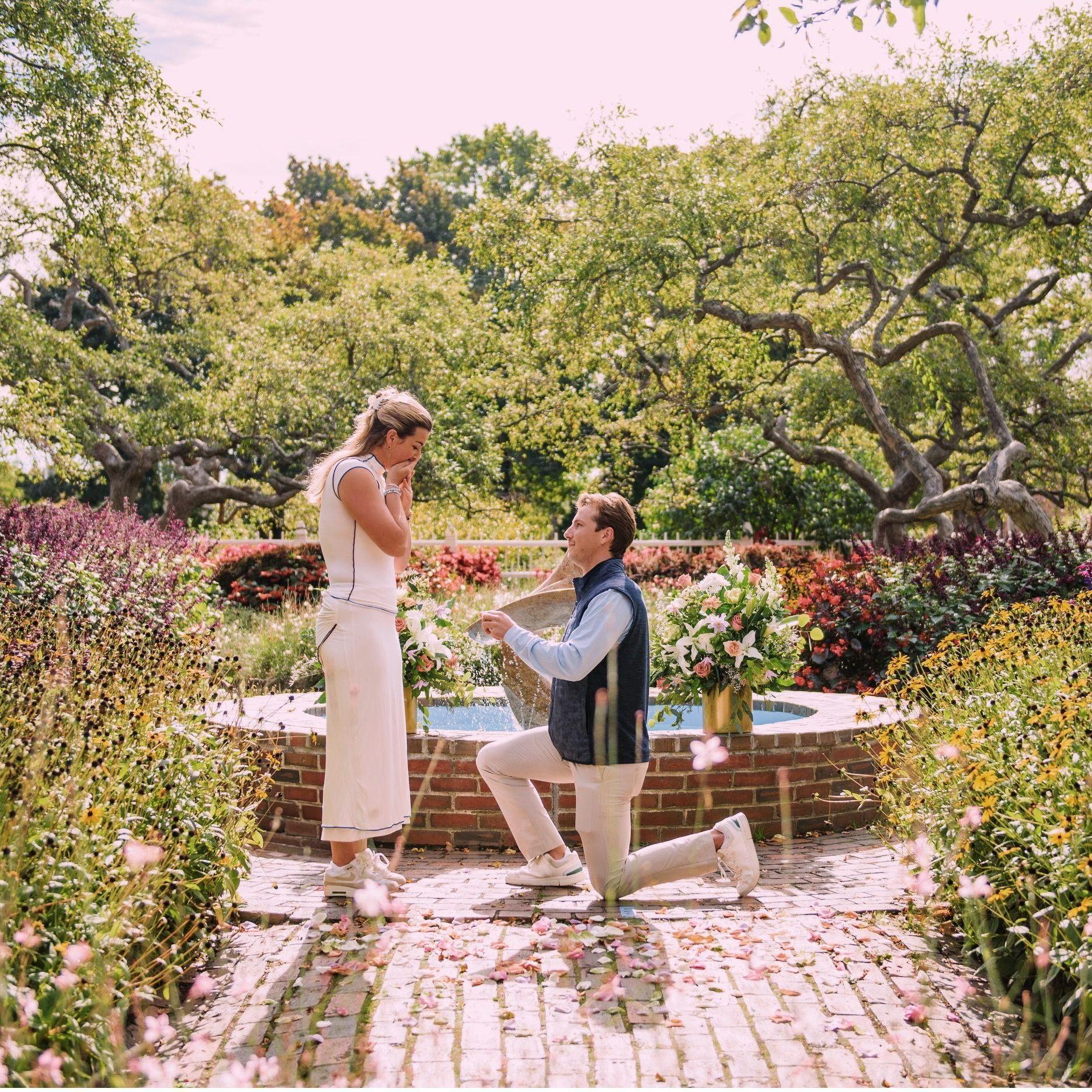 Josh proposed in Prescott Park in Portsmouth, NH!