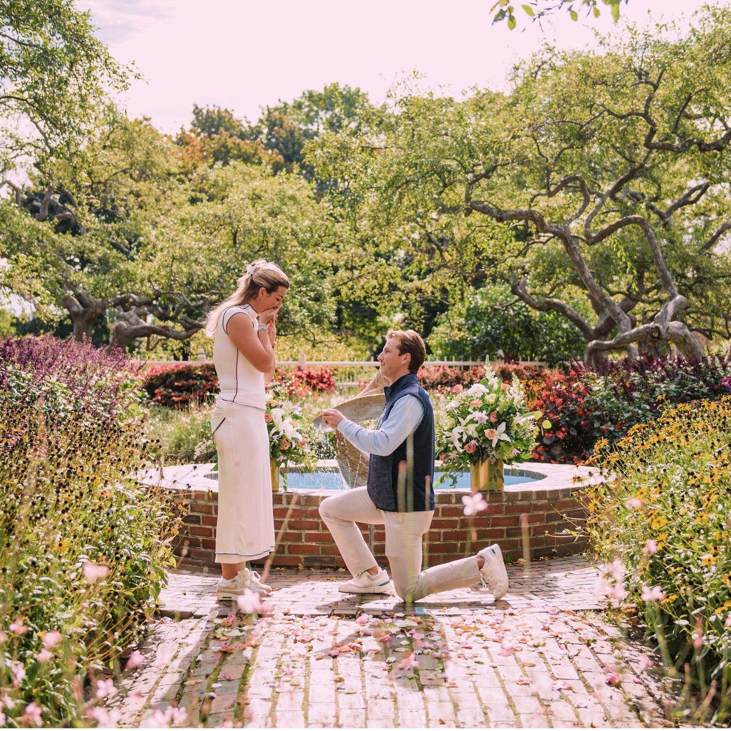 Josh proposed in Prescott Park in Portsmouth, NH!