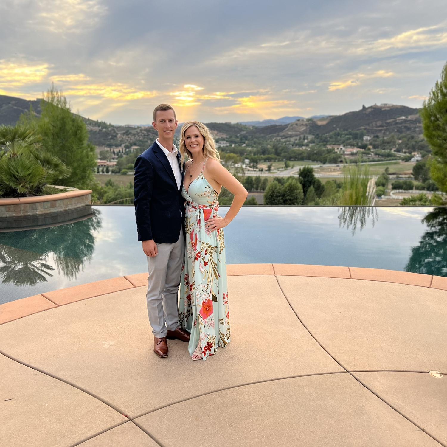 Sunset photos at Holly (Sam's sisters) wedding!