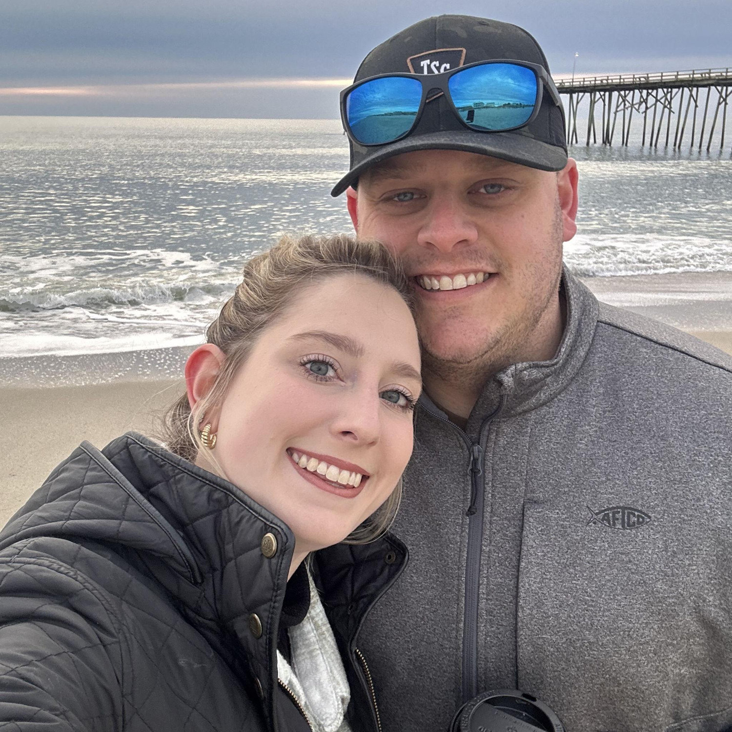 Our first trip to Kure Beach, NC and it was in January!