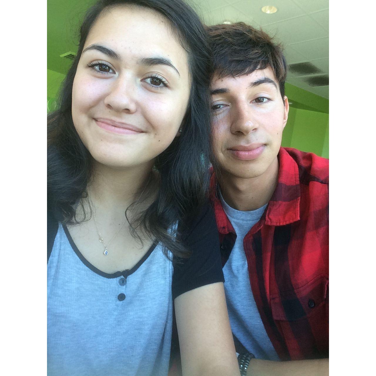 Our first date, first kiss, the day we became official. 7/7/16.
