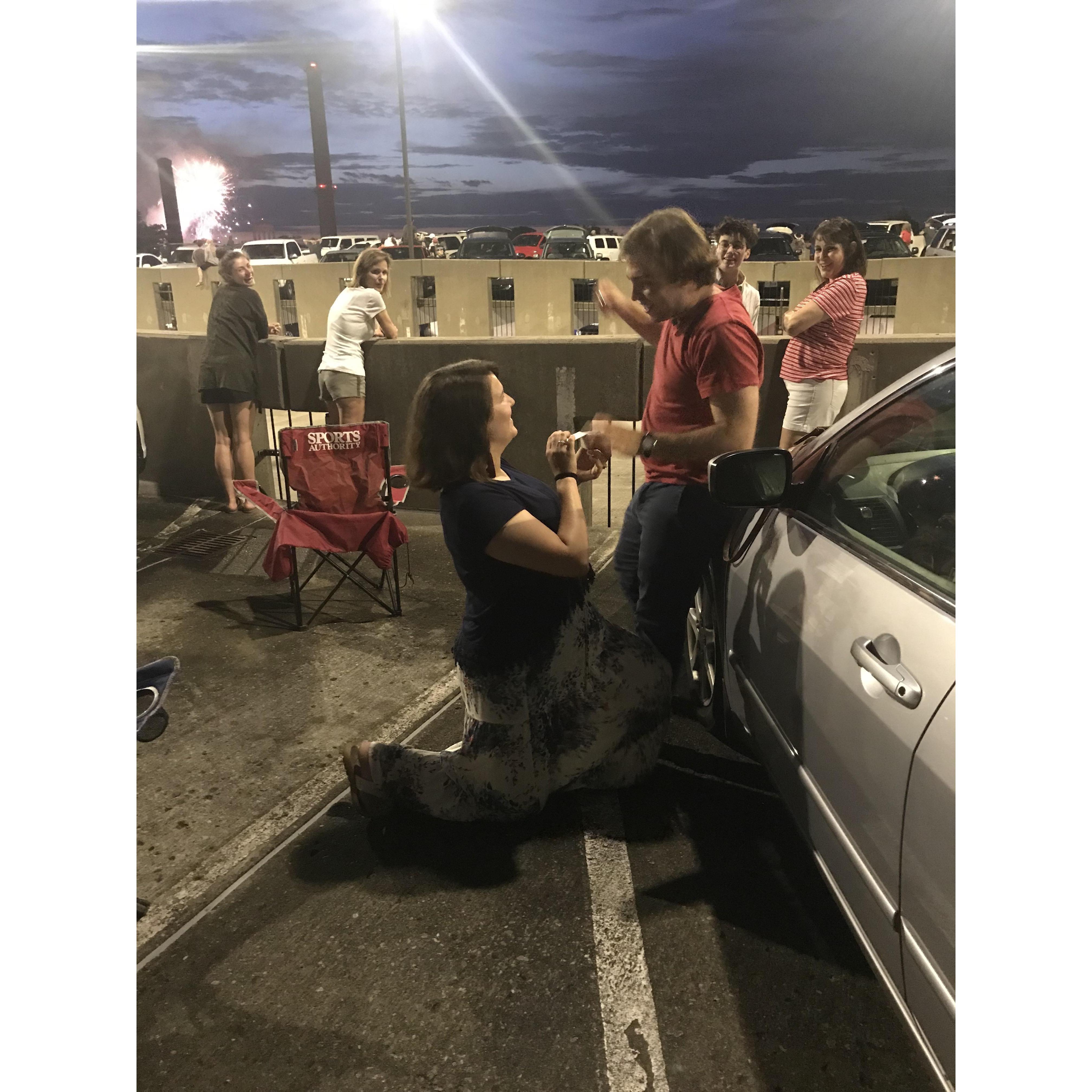 Nick was super excited to receive his ring ("gimme!")