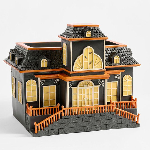 Haunted House Party Bucket - Black/Orange