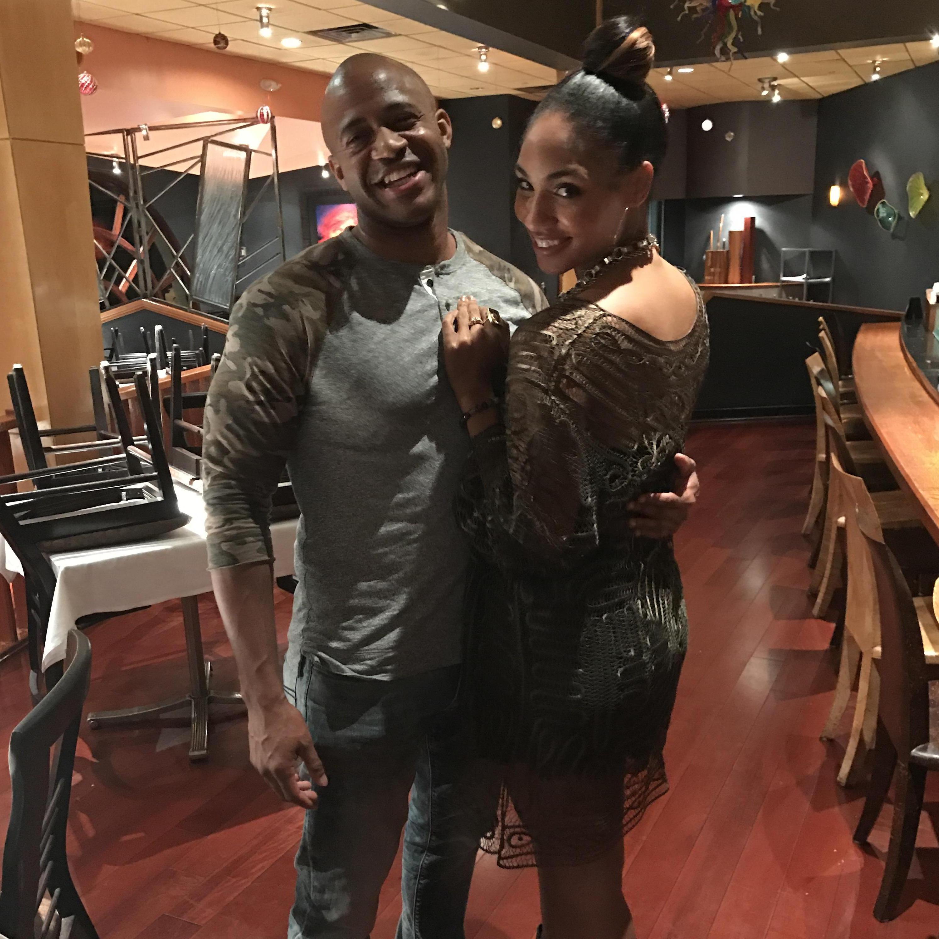 Lori's surprise birthday party in NOLA. Fun night with friends and family! (Jerrica, Melesha and Eldrick, Tanyelle).