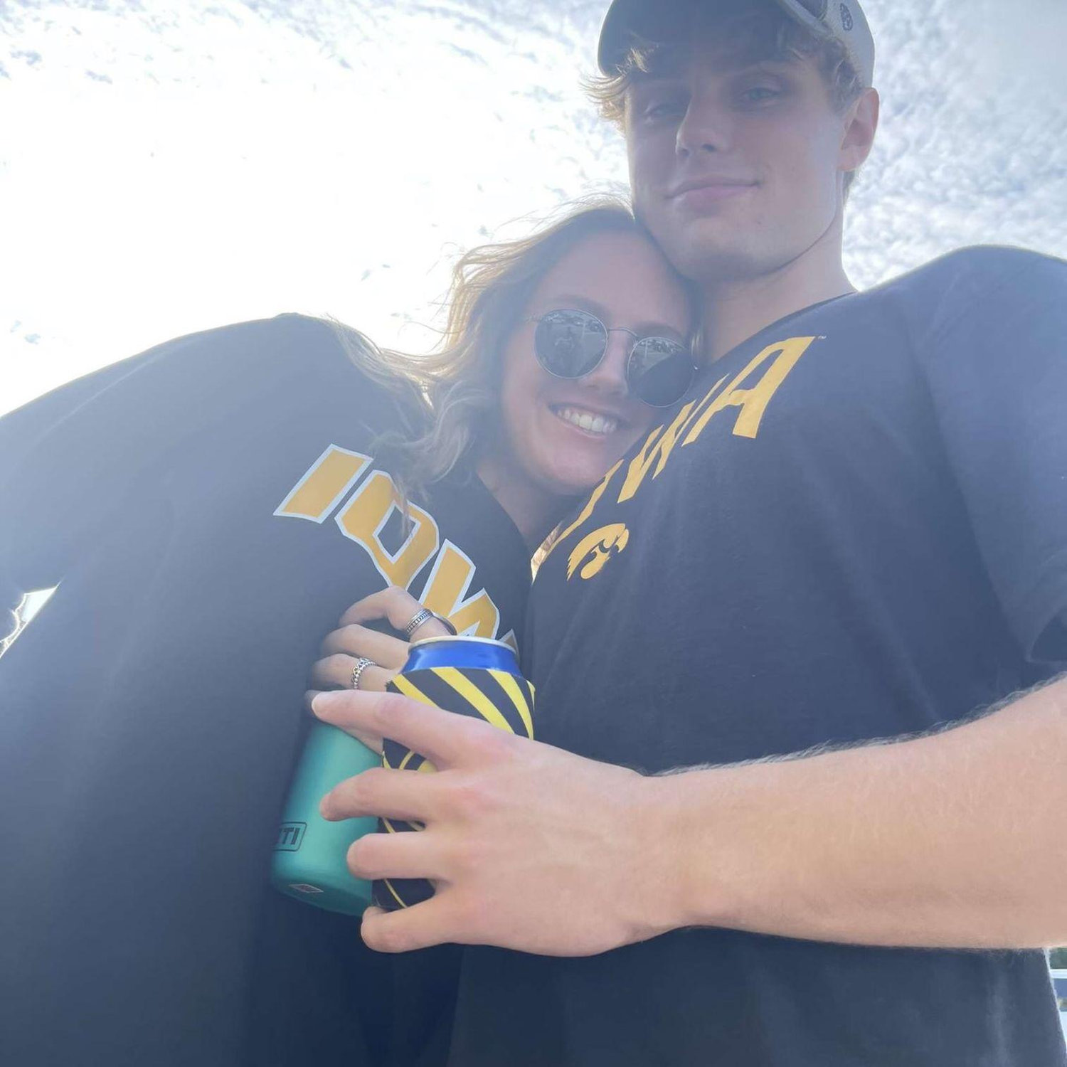 Freshman year of college, Hawkeye football game
