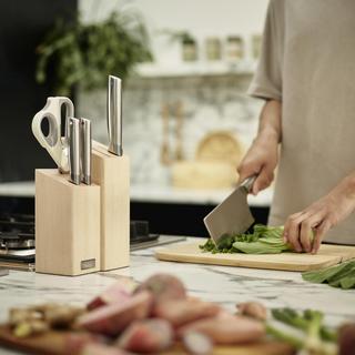 Elevate Fusion 5-Piece Knife & Scissor Block Set