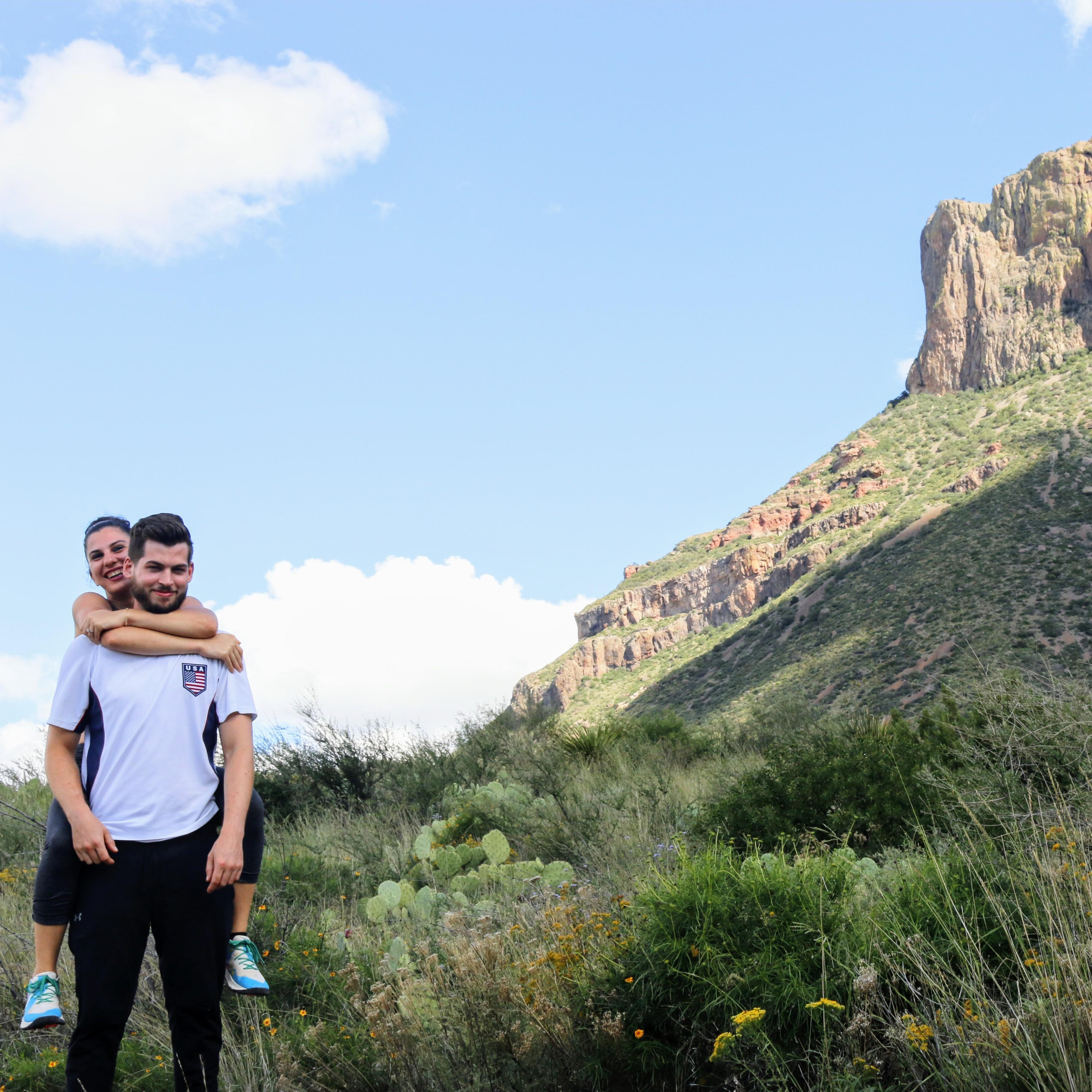 Danny is really over the piggy-back ride shots. Jonika is still having a grand old time.