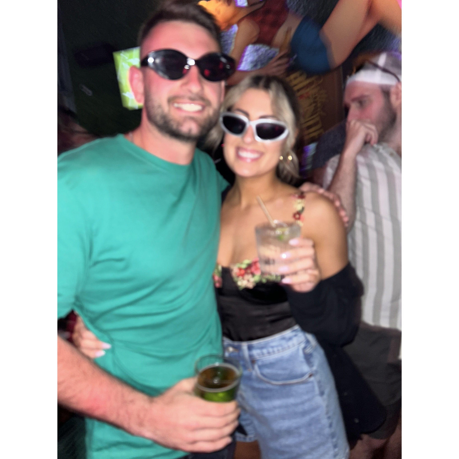 The very first picture we ever took together! This was during a friend trip to Miami in February 2023. We made things official as soon as we got back home to Ottawa.
