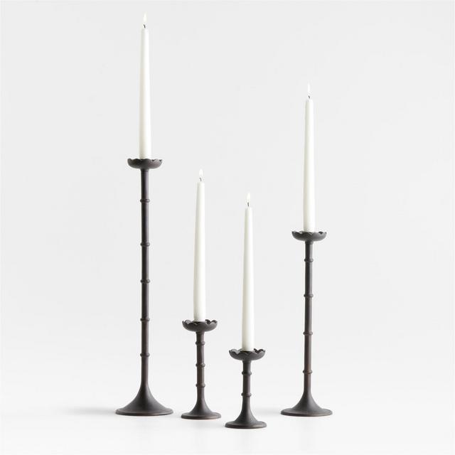 Chambers Scalloped Taper Candle Holders, Set of 4