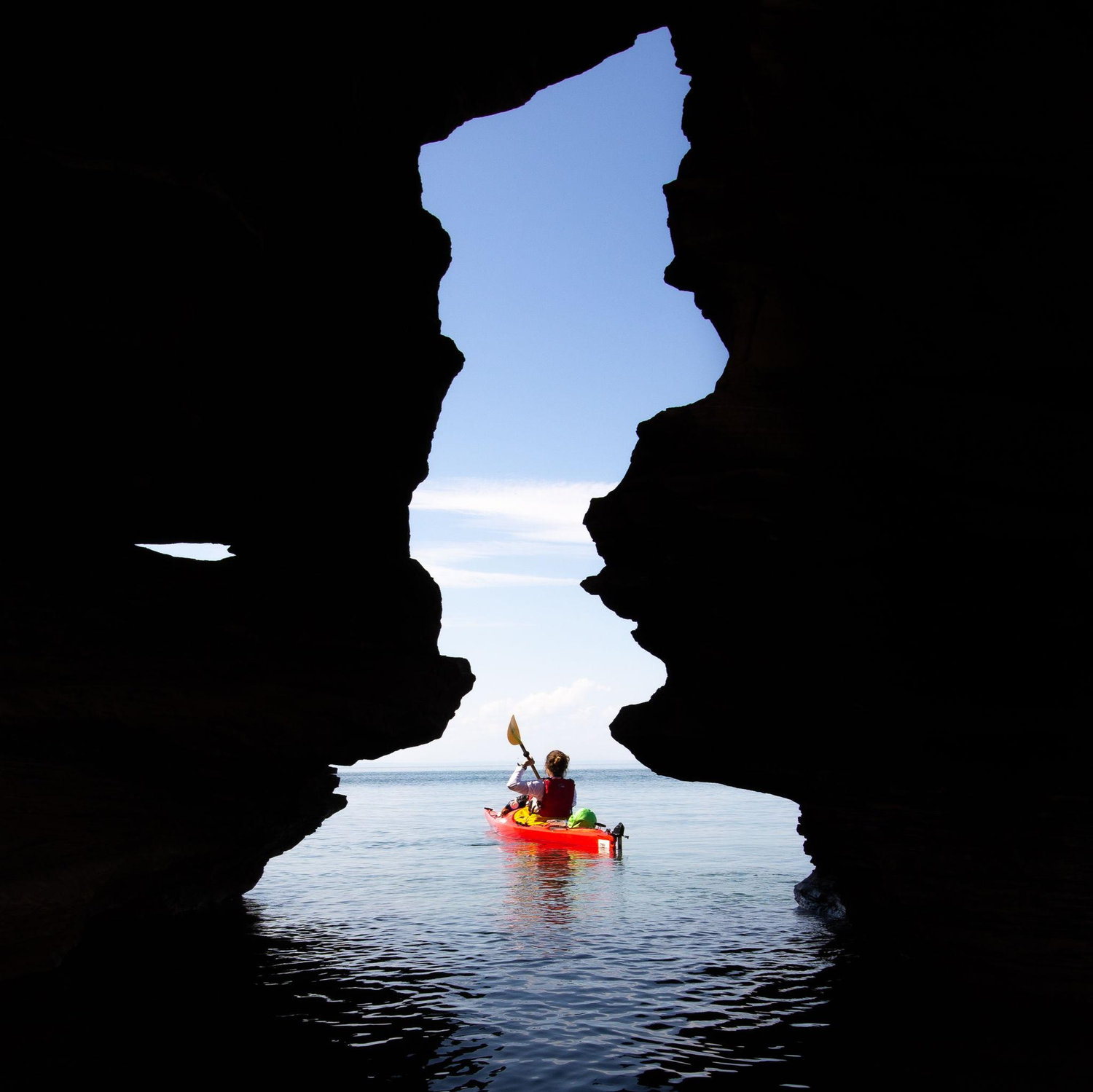 Devils Island Sea Cave. Apostle Islands, Wisconsin. Summer 2020