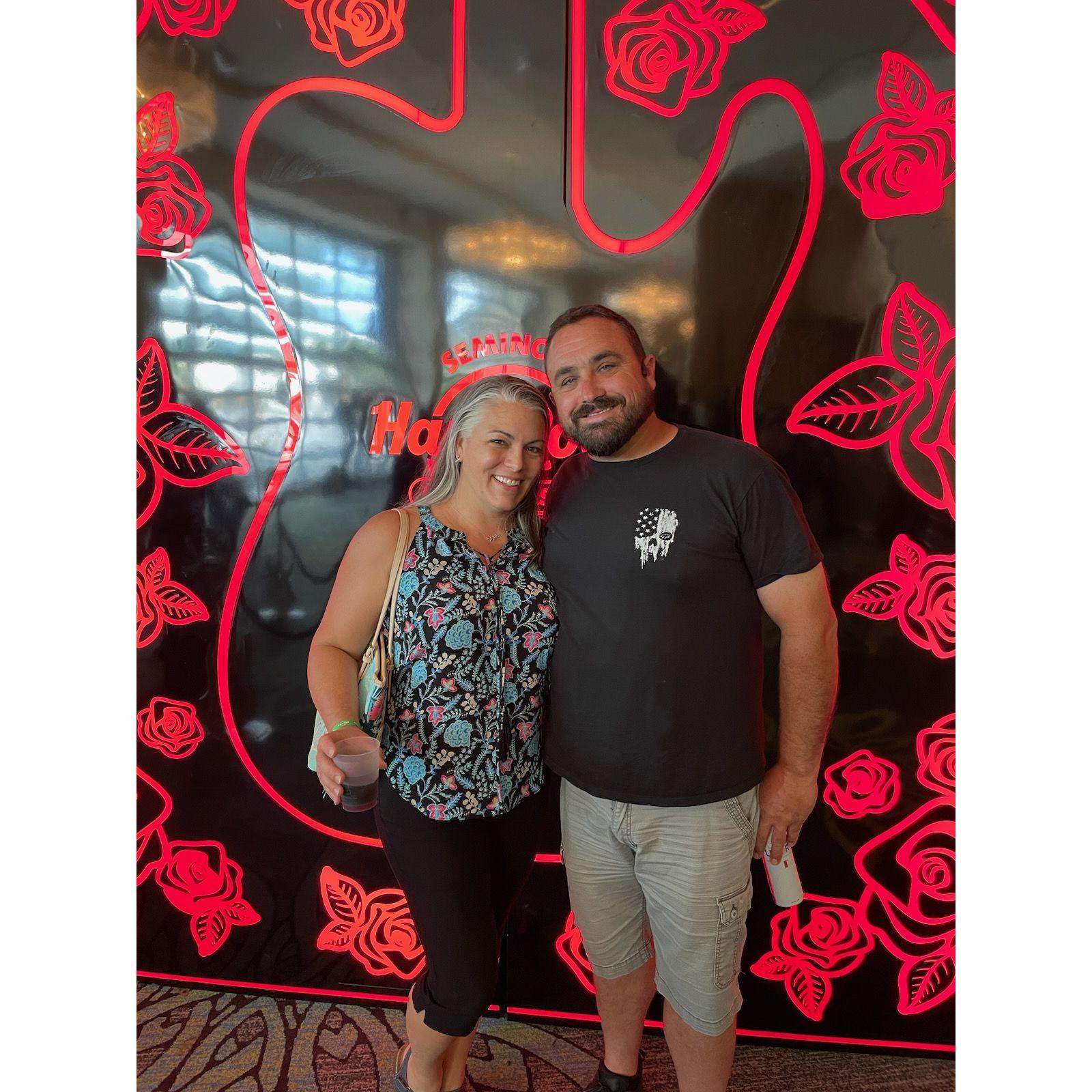 One of our first dates the second time around was to the Casino for a comedy show.