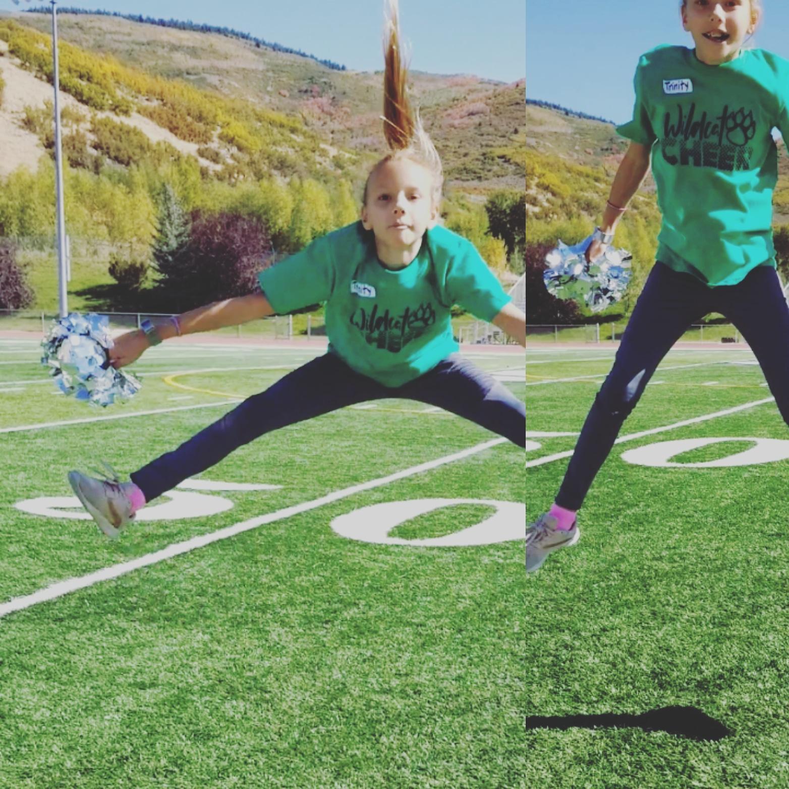 Trinity at Cheer camp