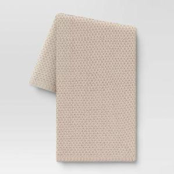 Oversized Recycled Knit Throw Blanket - Offwhite