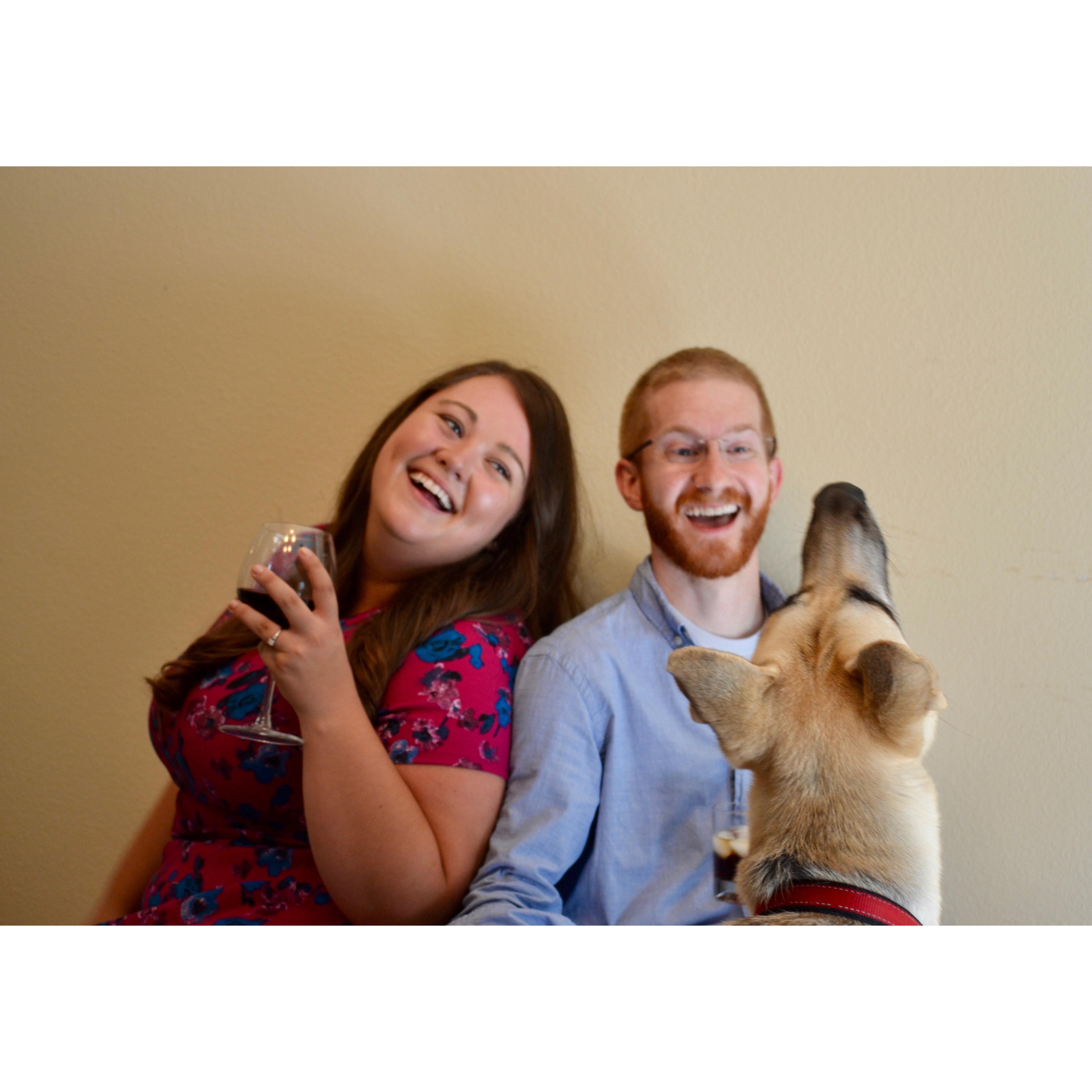 Samson had too much fun during this photoshoot.